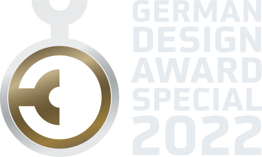 Logo German Design Award Special 2022 in silber.